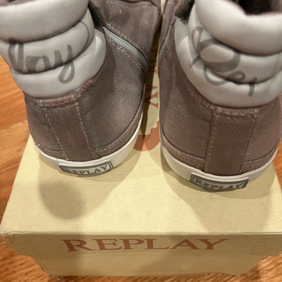 REPLAY Fashion Casual Shoes  High Top Lace Up Sneakers Size 7.5/40 - Picture 3 of 4